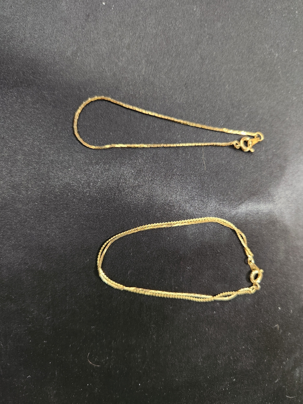 Gold Tone Women's Layered Chain Bracelet Set